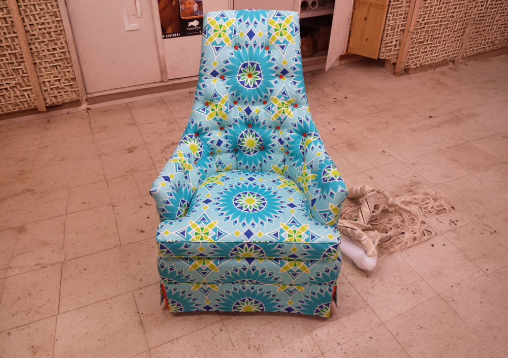 Armless Chair Upholstery