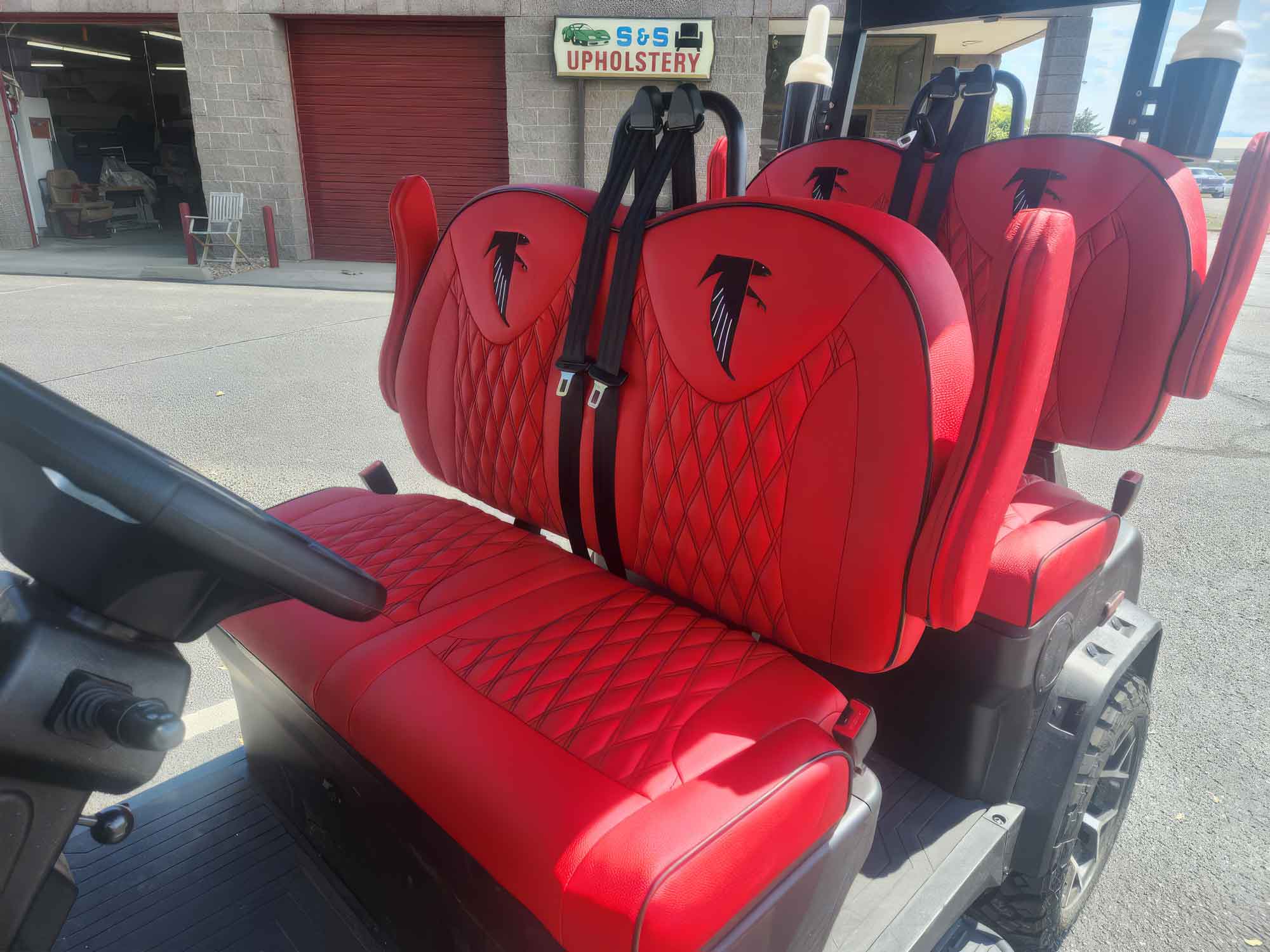 Red Golf Cart